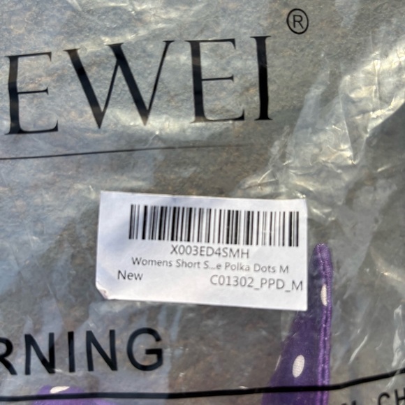 Purple Polka Dot Women's Top - Picture 5 of 5